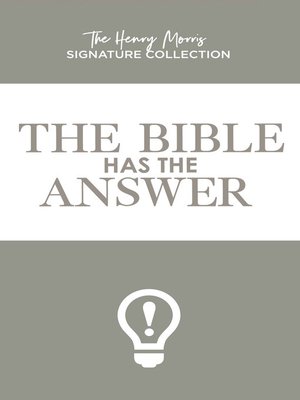 cover image of The Bible Has the Answer